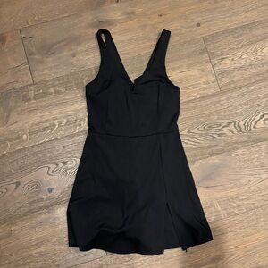 One Piece Black Workout Dress/Skort